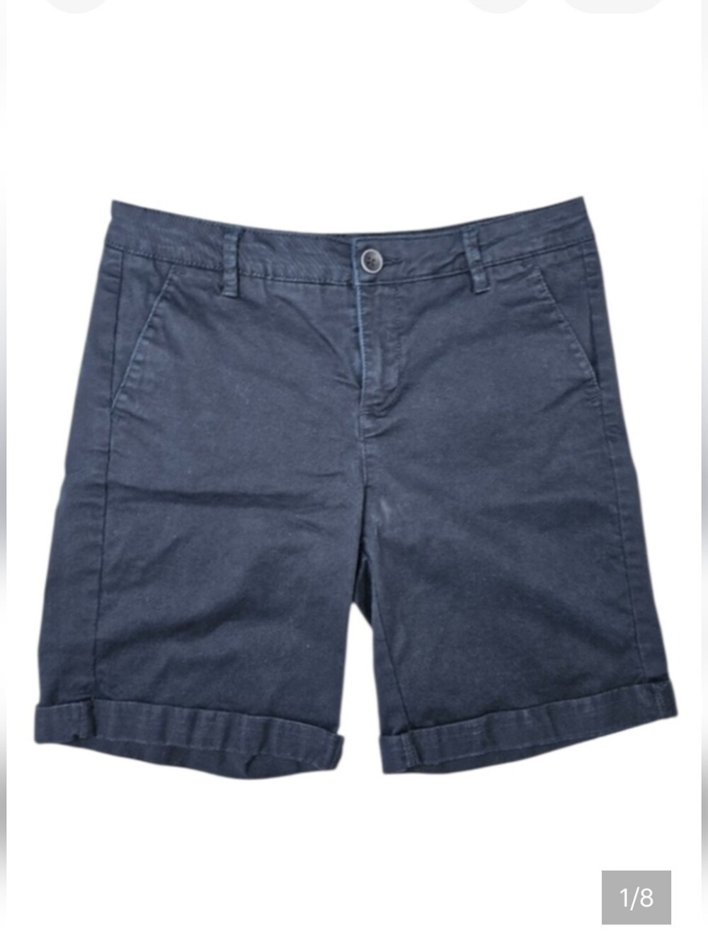 United Colors of Benetton Shorts Navy Blue Women's Size 4 Chino